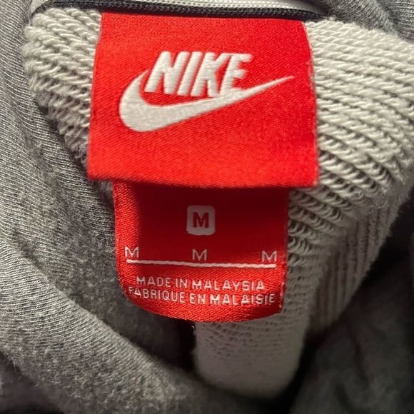 Nike sportswear modern funnel neck sweatshirt size M fits L grey VGUC - Picture 9 of 11